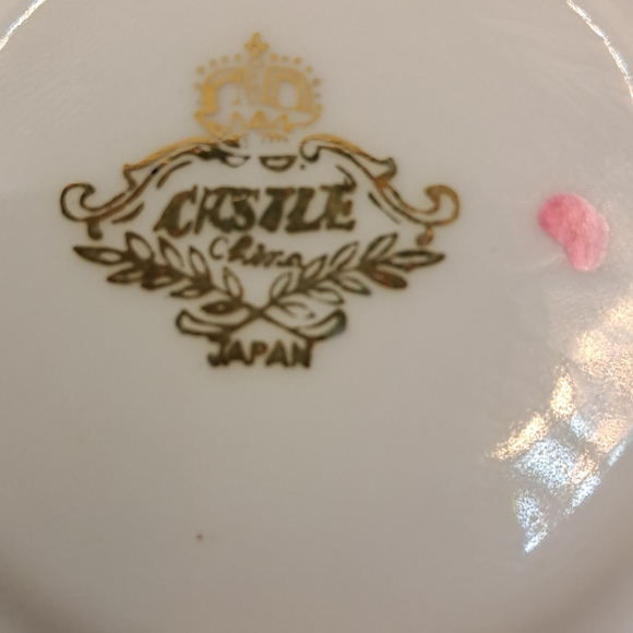 CASTLE Japan Dragonware Tea Cup and Saucer Bone China in blue and Vintage . - Picture 2 of 10
